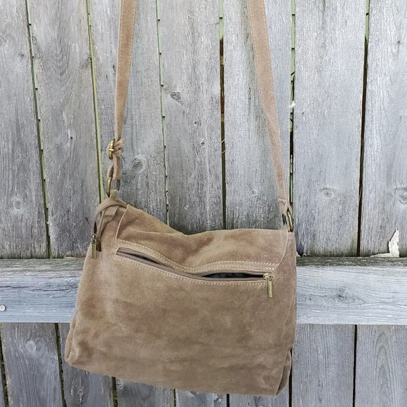 Suede Crossbody Purse - Picture 2 of 4